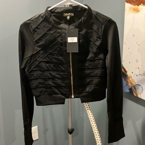 NWT Women’s Black Jacket with gold hardware